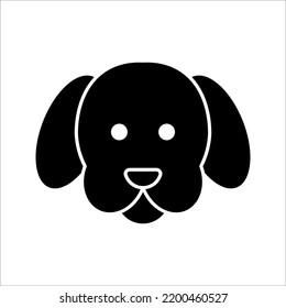 Dog icon Vector illustration on white background. Animal Logotype concept. Logo design template.