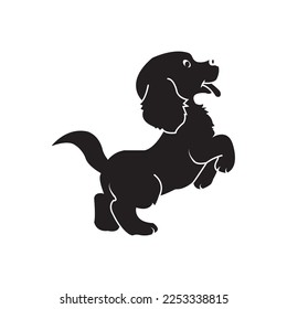 Hundesymbol Vektorgrafik-Design
