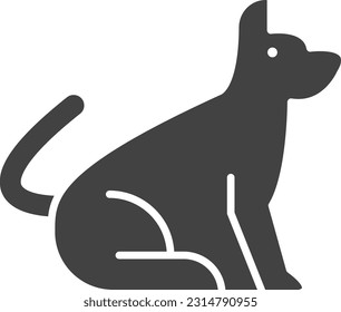 Dog icon vector image. Suitable for mobile application web application and print media.