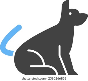 Dog icon vector image. Suitable for mobile application web application and print media.