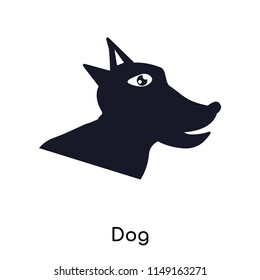 Dog icon vector isolated on white background for your web and mobile app design, Dog logo concept