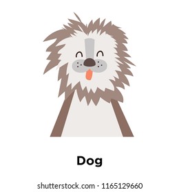 Dog icon vector isolated on white background, Dog transparent sign , family symbols