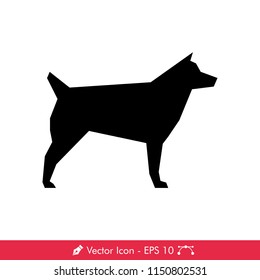 Dog Icon Vector Logo Template