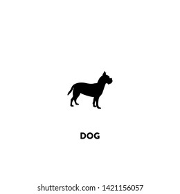 dog icon vector. dog sign on white background. dog icon for web and app