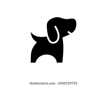 Dog icon. Vector Dog silhouette