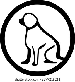 dog icon vector symbol design illustration