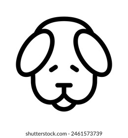 Dog Icon Vector Symbol Design Illustration