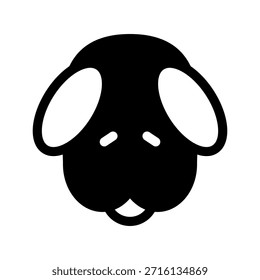Ilustración de diseño de símbolo de Vector de icono de perro