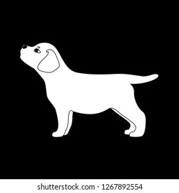 Dog icon vector symbol isolated.