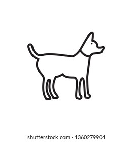 Dog icon vector template