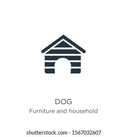 Dog icon vector. Trendy flat dog icon from furniture collection isolated on white background. Vector illustration can be used for web and mobile graphic design, logo, eps10