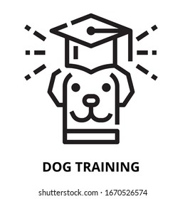 Dog icon for website, application, printing, document, poster design, etc.