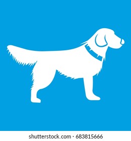 Dog icon white
