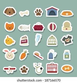 Dog icons set