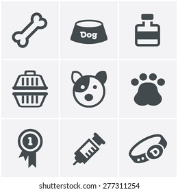 Dog Icons Set, Vector Design