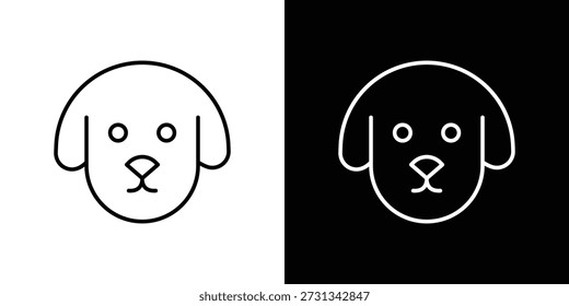 Dog icons Simple element collection.