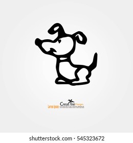 Dog icon.vector illustration.