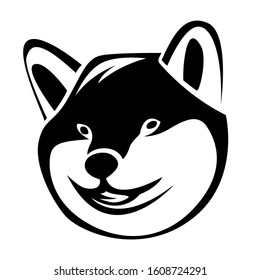 Dog illustration collection in black color