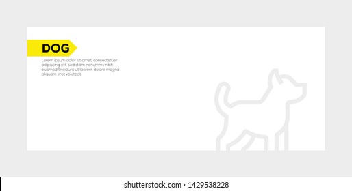 DOG AND ILLUSTRATION ICON CONCEPT