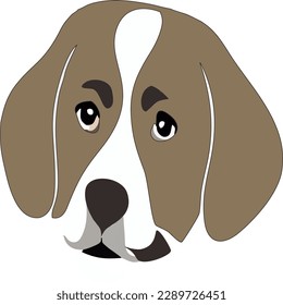 Dog illustration isolates white background 