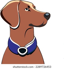 Dog illustration isolates white background 