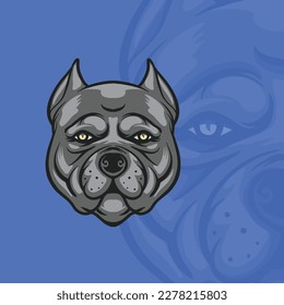 dog illustration for logo and tshirt design