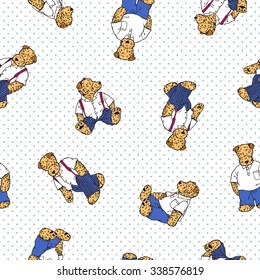 Dog illustration pattern