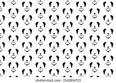 Dog illustration pattern design and background art