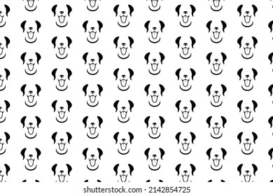Dog illustration pattern design and background art
