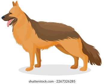 Ilustración del perro, Pose of Dog Beagle as Small Hound Breed Vector Set