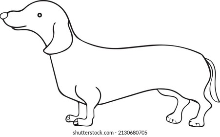 Dog illustration vector any design 