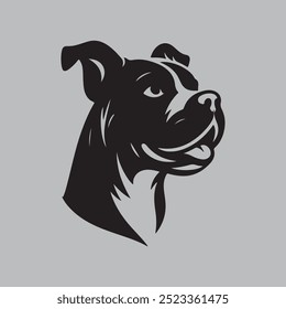 dog image - black and white isolated icon vector