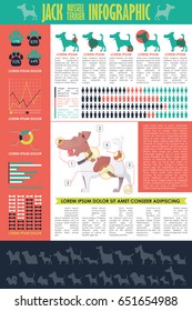 Dog infographic. Vector collection.