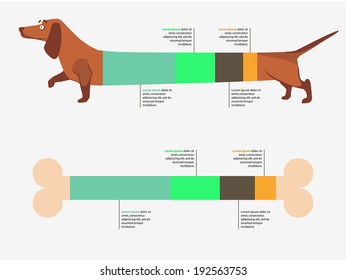 Dog infographic. Vector illustration