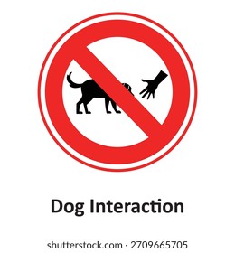  Icono de Vector bloqueado de interacción de perro que puede modificarse o editarse fácilmente

