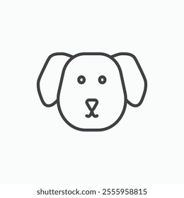 Dog isolated icon. vector illustration.