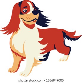 Dog isolated on white background. illustration vector