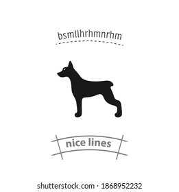 dog isolated vector icon. animal design element