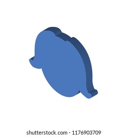 Dog isometric left top view 3D icon