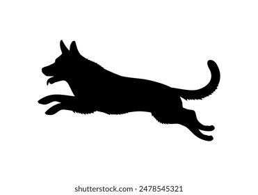 Dog Jumping Design Illustration vector eps format , suitable for your design needs, logo, illustration, animation, etc.