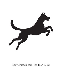 Dog Jumping Design Illustration vetor eps formato, adequado para as suas necessidades de design, logotipo, ilustração, animação, etc.