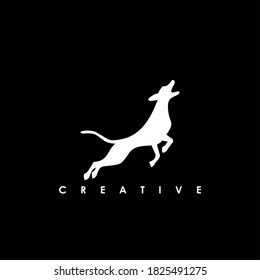 Salto de perros Modelo de vector de diseño de logotipos