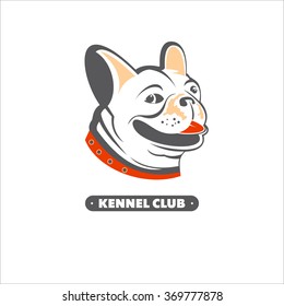 Dog. Kennel club. Vector logo, badge, label.