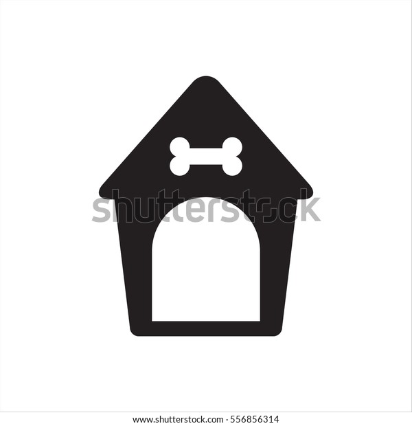 Dog Kennel Icon Vector Stock Vector (Royalty Free) 556856314