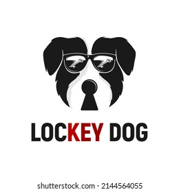 Dog and key hole logo inspiration