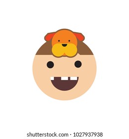 Dog Kids Logo Icon Design