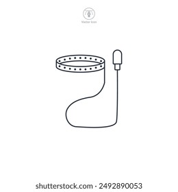 Dog Leash icon symbol vector illustration isolated on white background