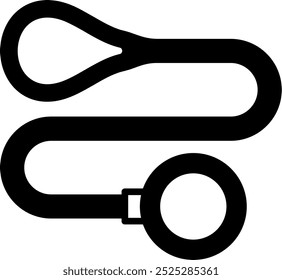 Símbolo de design de ícone de vetor de coleira de cão