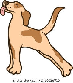 Dog Letter Alphabet Vector Element