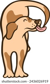 Dog Letter Alphabet Vector Element